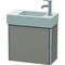 Duravit Waschtischunterbau XSQUARE 397x484x240mm Türansch links basalt matt