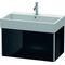 Duravit Waschtischunterbau XSQUARE 397x784x460mm schwarz hochglanz