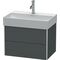 Duravit WTU COMPACT XSQUARE 397x584x390mm graphit matt