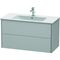 Duravit Waschtischunterbau XSQUARE 560x1010x478mm nordic weiß seidenmatt
