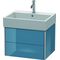 Duravit Waschtischunterbau XSQUARE 397x584x460mm stone blue hochglanz