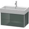 Duravit Waschtischunterbau XSQUARE 397x784x460mm dolomiti grey hochglanz