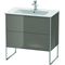 Duravit Waschtischunterbau XSQUARE 832x810x478mm flannel grey hochglanz