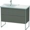 Duravit Waschtischunterbau XSQUARE Be li 805x1010x473mm fla grey seidenmatt