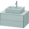 Duravit Waschtischunterbau XSQUARE 400x800x548mm nordic weiß seidenmatt