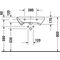 Duravit Waschtisch DURASTYLE VITAL m ÜL HLB 650x570mm 1 Hahnloch weiß