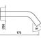 Laufen Wanneneinlauf KARTELL Ausladung 175mm PVD edelstahl