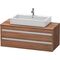 Duravit Waschtischunterbau KETHO 550x1200x496mm nussbaum natur