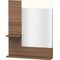 Duravit Spiegel VERO 142x650x800mm Beleuchtung nussbaum natur