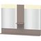 Duravit Spiegel VERO 142x1100x800mm, Beleuchtung basalt matt