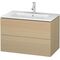 Duravit Waschtischunterbau L-CUBE 820x481x550mm mediterrane eiche