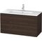 Duravit Waschtischunterbau L-CUBE 1020x481x550mm nussbaum gebürstet