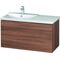 Duravit Waschtischunterbau L-CUBE 1020x481x555mm nussbaum natur