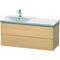 Duravit Waschtischunterbau L-CUBE 1220x481x555mm mediterrane eiche