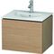 Duravit Waschtischunterbau L-CUBE 419x520x400mm europäische eiche