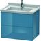 Duravit Waschtischunterbau L-CUBE 469x670x558mm stone blue hochglanz