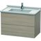 Duravit Waschtischunterbau L-CUBE 469x820x558mm pine silver