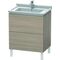 Duravit Waschtischunterbau L-CUBE 469x670x712mm pine silver