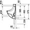 Duravit Urinal STARCK 3 330x350mm Zul v hint o Fliege HG weiß