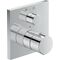 Duravit Wannenthermostat C.1 UP mit Ab-/Umstellventil eckig chrom