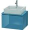 Duravit Konsolenunterschrank L-CUBE 400x620x477mm stone blue hochglanz