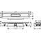 HG Komplettset uBox universal für Duschrinnen Fertigsets, flach 600mm