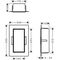 HG Wandnische XtraStoris Rock m befliesb. Tür 300x150x100mm ma-sw