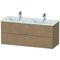 Duravit Waschtischunterbau XBASE 1275x475mm 2 Schubk europäische eiche