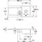 V&B Einbauspüle SILUET 60 R FLAT 980x490mm Handbet. stone white