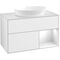 V&B Waschtischunterschrank FINION 1000x603x501mm Regal glos. wh glos. wh