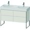 Duravit Waschtischunterbau XSQUARE 731x1184x460mm 4 Au No weiß seidenmatt