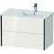 Duravit Waschtischunterbau XVIU 560x810x480mm Prof. sw ma weiß hochglanz
