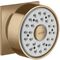 Seitenbrause 1jet AXOR DN 15, eckige Rosette brushed bronze