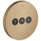 Ventil SHOWERSELECT ROUND AXOR UP für 3 Verbraucher brushed bronze