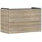 HG Waschtischunterschrank Xelu Q 980x605x475mm eiche natur Griff mattweiß