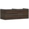HG Waschtischunterschrank Xelu Q 1360x485x550mm NB dunkel Griff chrom