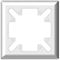 OV Abdeckplatte R-Tronic 88x88mm verkehrsweiß RAL 9016