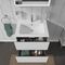 Duravit Waschtischunterbau L-CUBE 620x481mm 2 Schubk we ma ES NB mitte