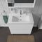 Duravit Waschtischunterbau L-CUBE 820x481mm 2 Au we ma ES Ahorn mitte