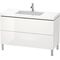 Duravit Waschtischset L-CUBE 1200x480mm 2 Au 1 HL we hgl La ES NB Mi.