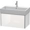 Duravit Waschtischunterbau XSQUARE 784x397x460mm 1 Ausz. we hgl ES NB mitte