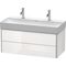 Duravit Waschtischunterbau XSQUARE 984x397x460mm 2 Schubk we hgl ES NB Mi.