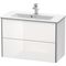 Duravit Waschtischunterbau XSQUARE 810x560x388mm 2 Schubk we hgl ES Ah Mi.