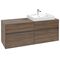 V&B Waschtischunterschrank COLLARO 140x54,8x50cm WT re Arizona Oak
