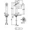 VB Einhebel-WT-Arm. erhöht Antao 50x250 x184mm m Push-Open-Ablgarn. Matt Black