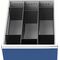Schubladenunterteilungsmaterial Front-H.200mm 2Längs-/6Querteiler Schubl-B.450mm