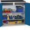 Werkzeug-/Beistellschrank H1000xB1000xT500mm 2Schubl.,2BD grau/blau STUMPF