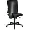 Arbeitsdrehstuhl Lightstar 10 Hartbodenrollen Kunstlederbezug schwarz 410-530mm