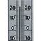 Zimmerthermometer Messber.-30 b.50GradC H206xB35xT15mm Buche TFA - VPE: 10