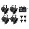 EUROLITE Set 4x PAR-38 Spot sw dim2warm + EDX-4 DMX RDM LED-Dimmerpack